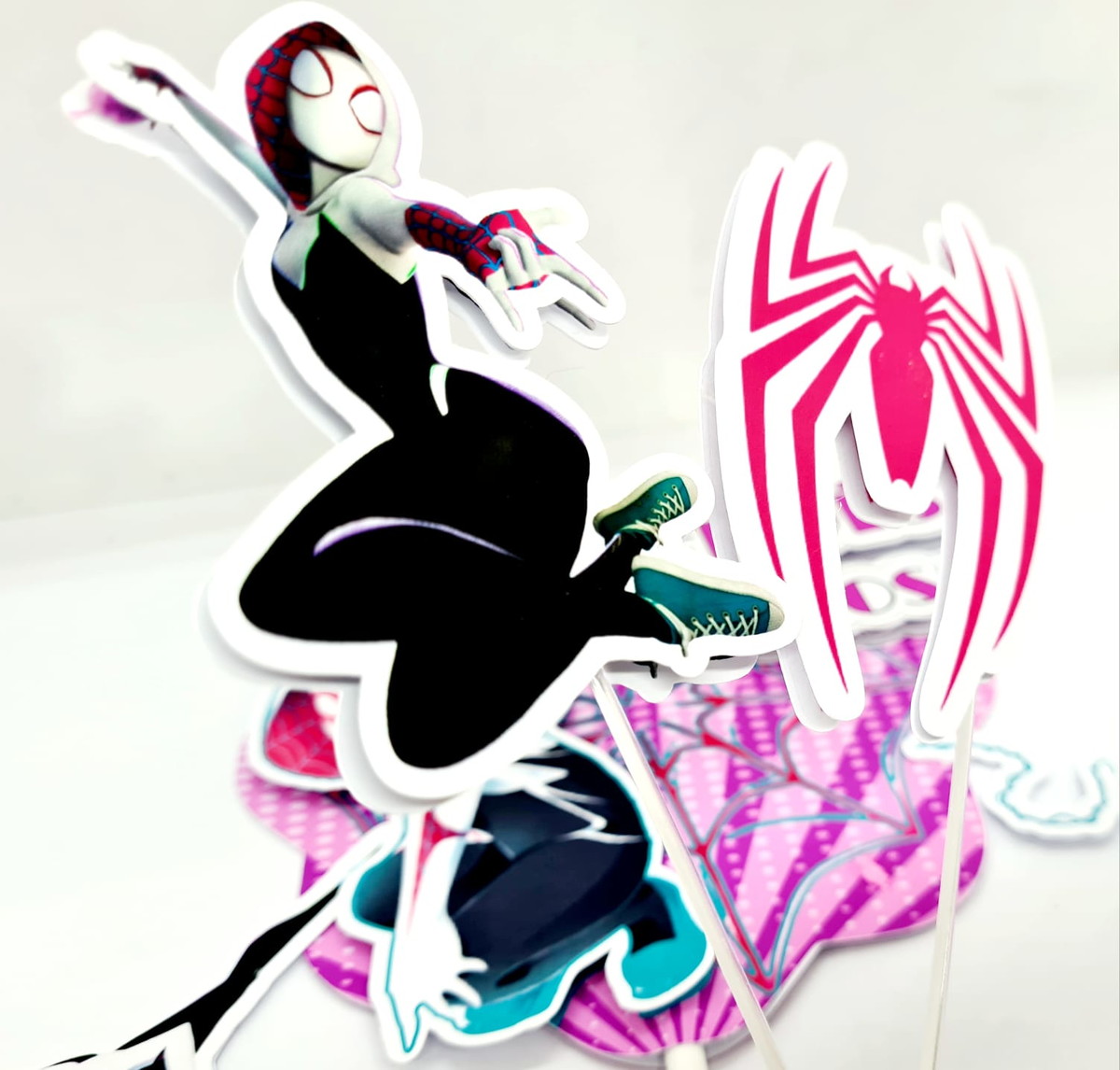 Topo de Bolo Spider Gwen - Imagem 5