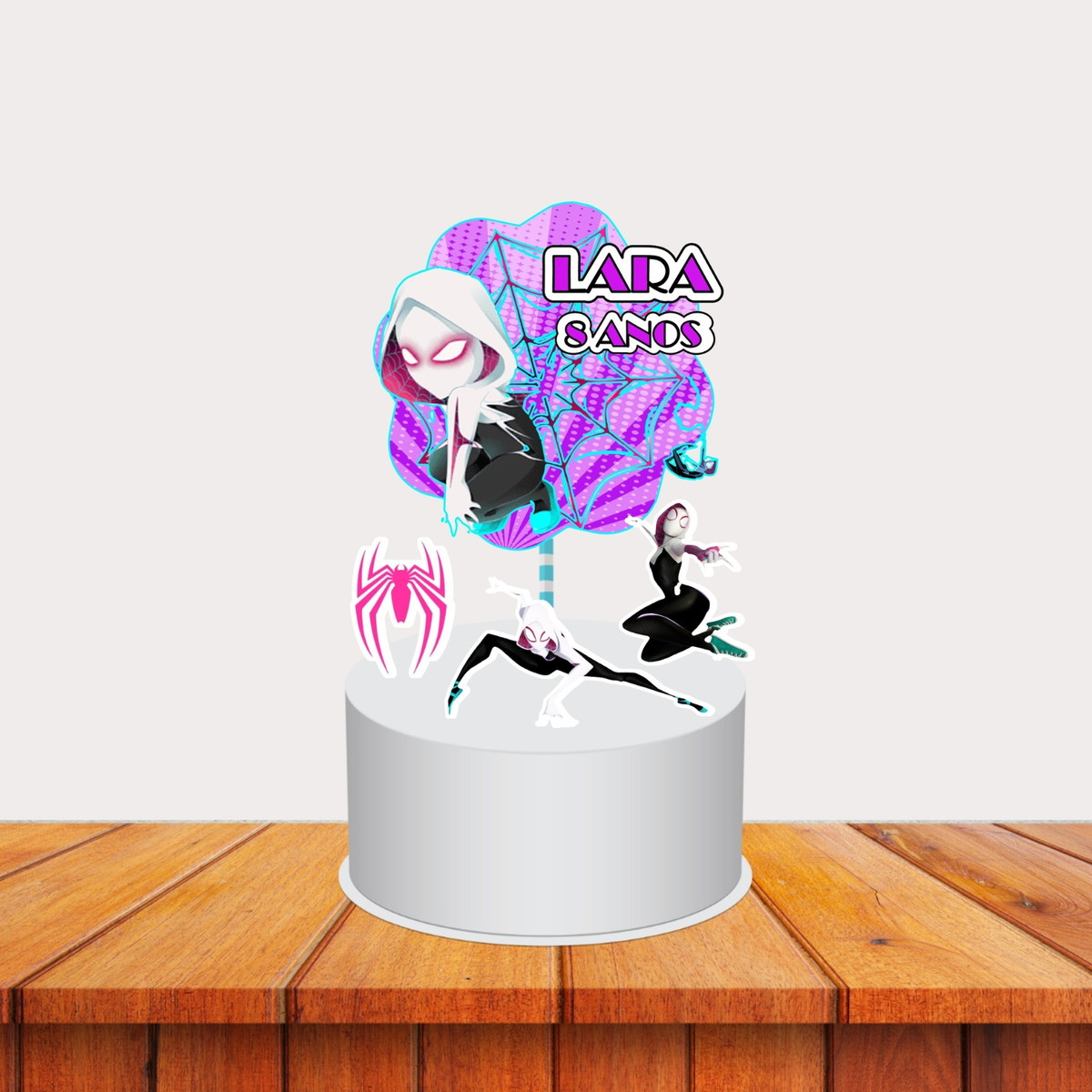 Topo de Bolo Spider Gwen - Imagem 2