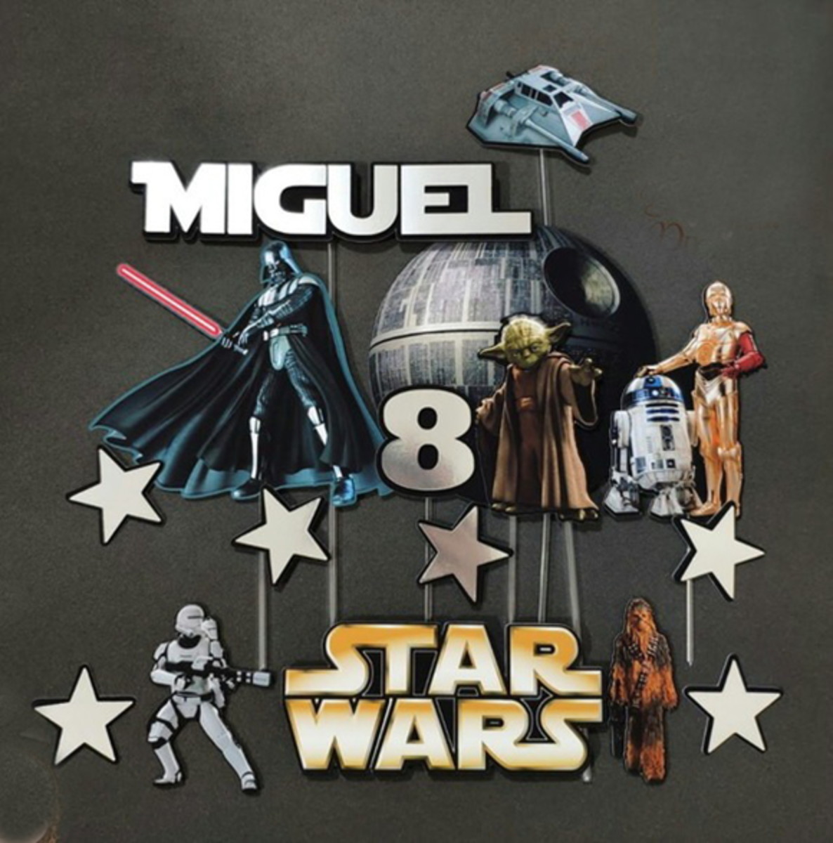 Topo de Bolo Star Wars