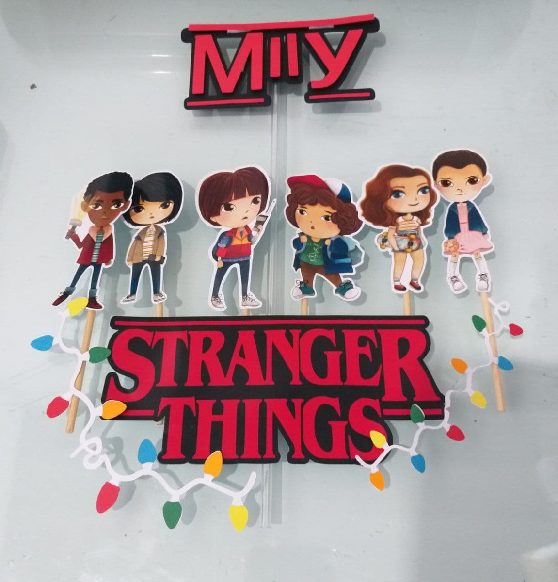 Topo de Bolo Stranger Things -2- Arquivo de Corte