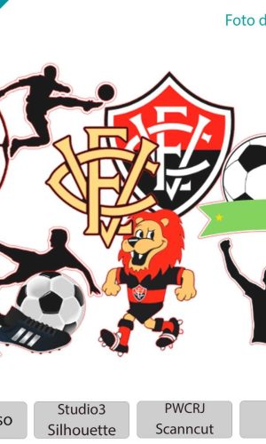 ARQUIVO Topo de bolo Time Vitória Esporte Clube +1 tema