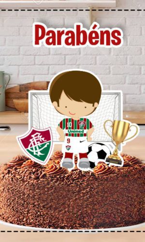 Topo de Bolo Times Futebol 4859 - Arquivo Digital
