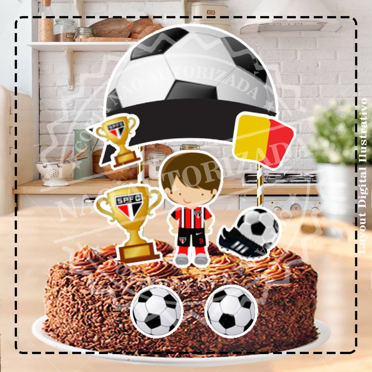 TOPO DE BOLO TIMES FUTEBOL - ARQUIVO DIGITAL