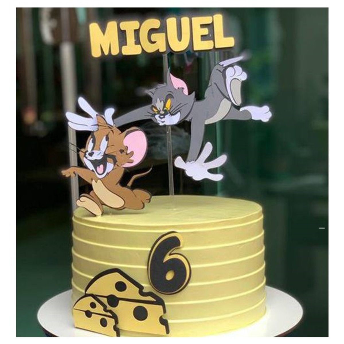 Topo de Bolo Tom e Jerry Camadas Arquivo de corte