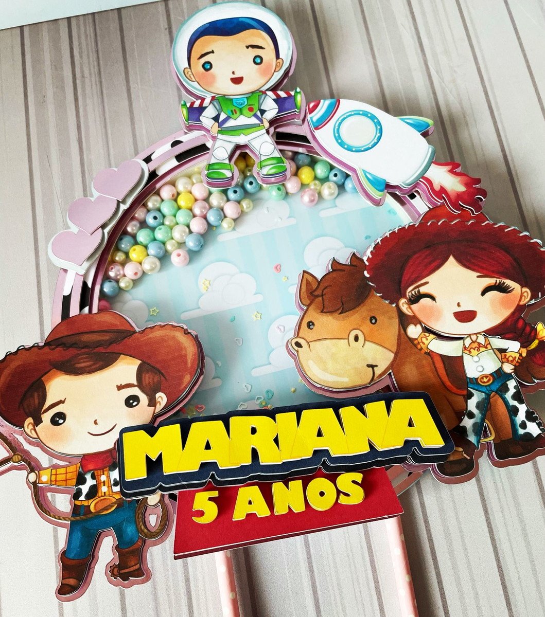 Topo de Bolo Toy Story Menina