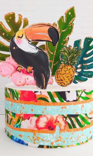 Topo de Bolo Tropical