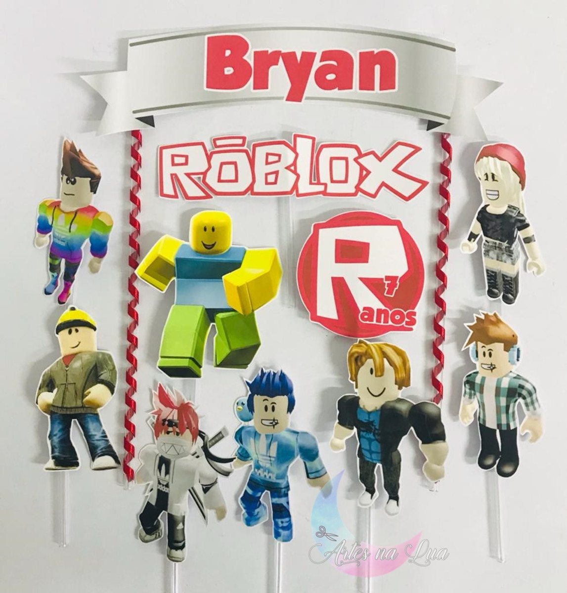Topo de bolo Roblox