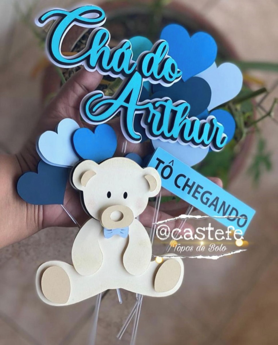 Topo de Bolo ursinho