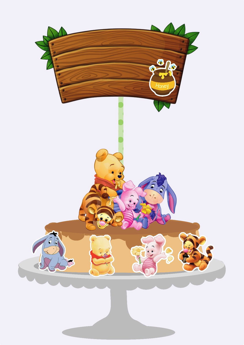 Arquivo Topo de Bolo - Ursinho Pooh Baby