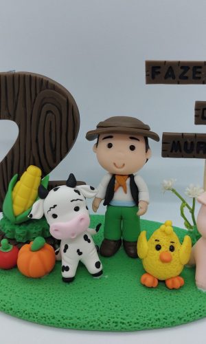 Topo de Bolo Fazendinha /topo de Bolo Fazendinha do Zenon