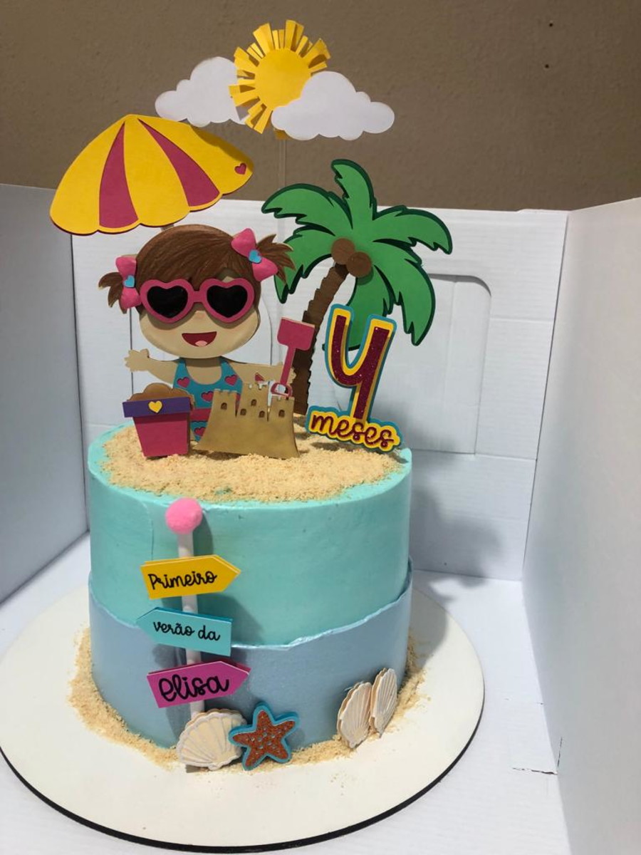 Topo de Bolo Verão do Bebê - Imagem 5