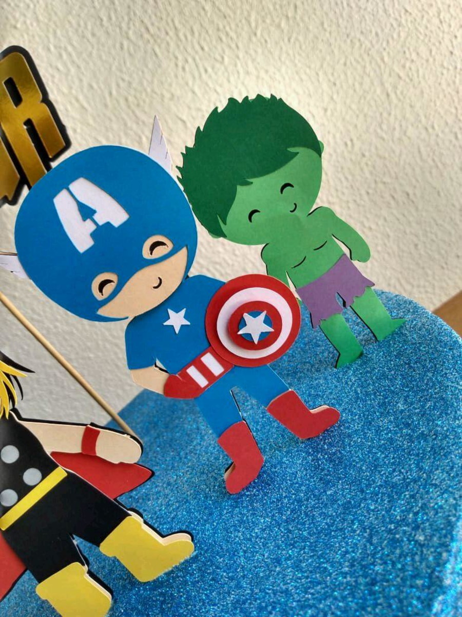 Topo de bolo vingadores - Imagem 2