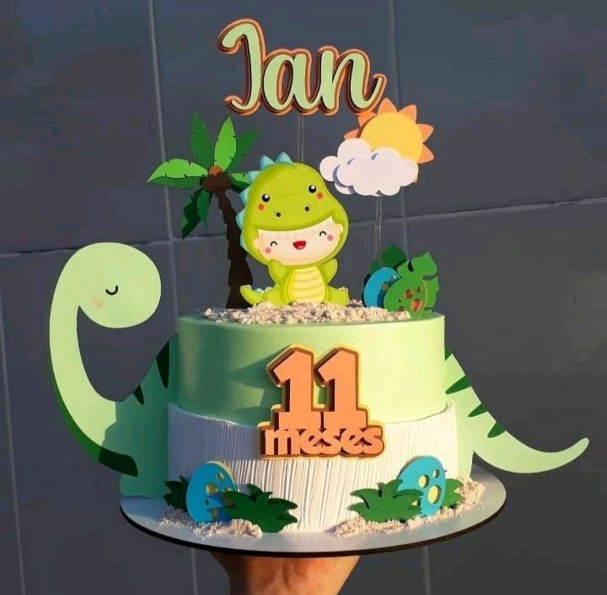 Topo Dino Cute + 4 Arquivos a Sua Escolha