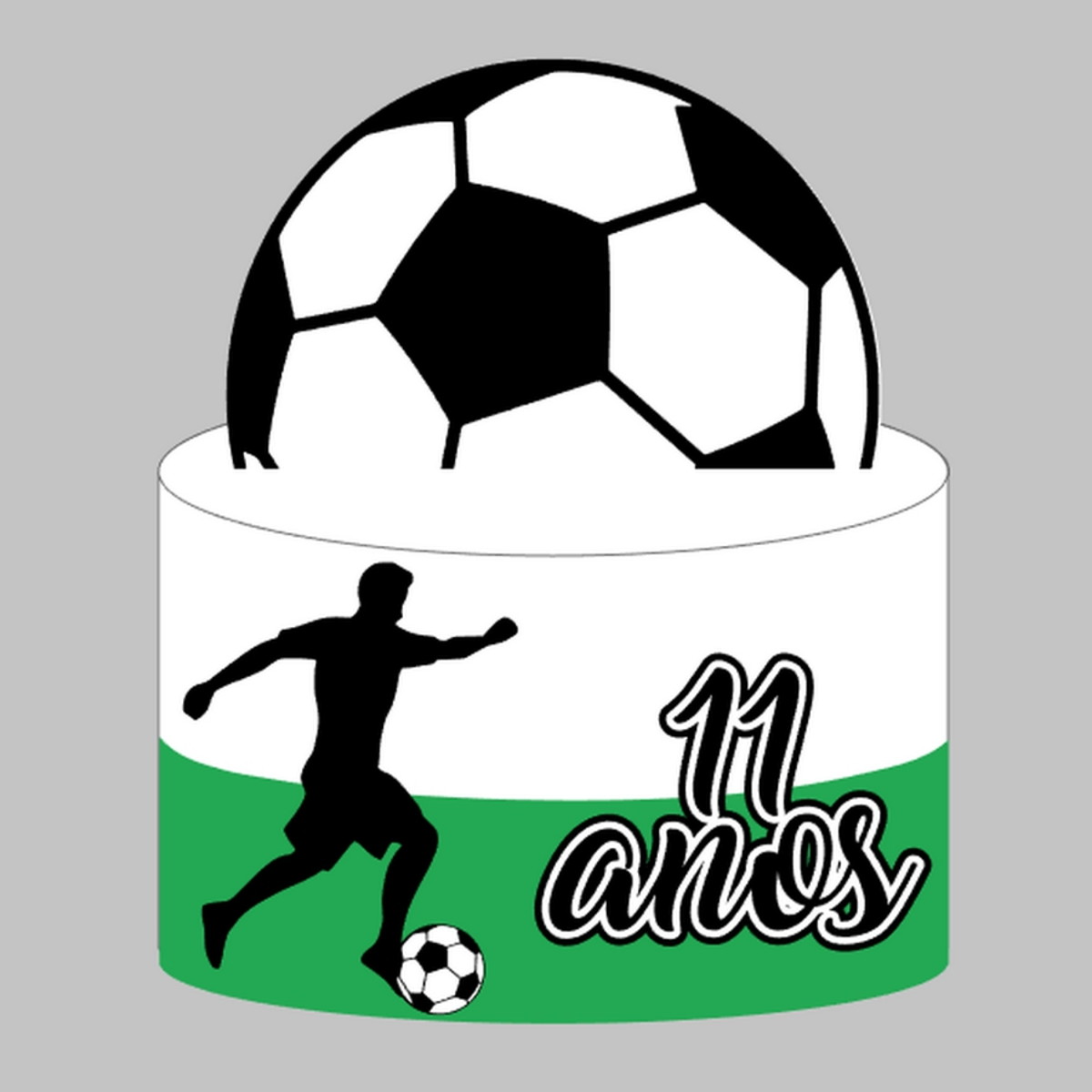 Topo Futebol - Arquivo de Corte Silhouette (cód. T086)