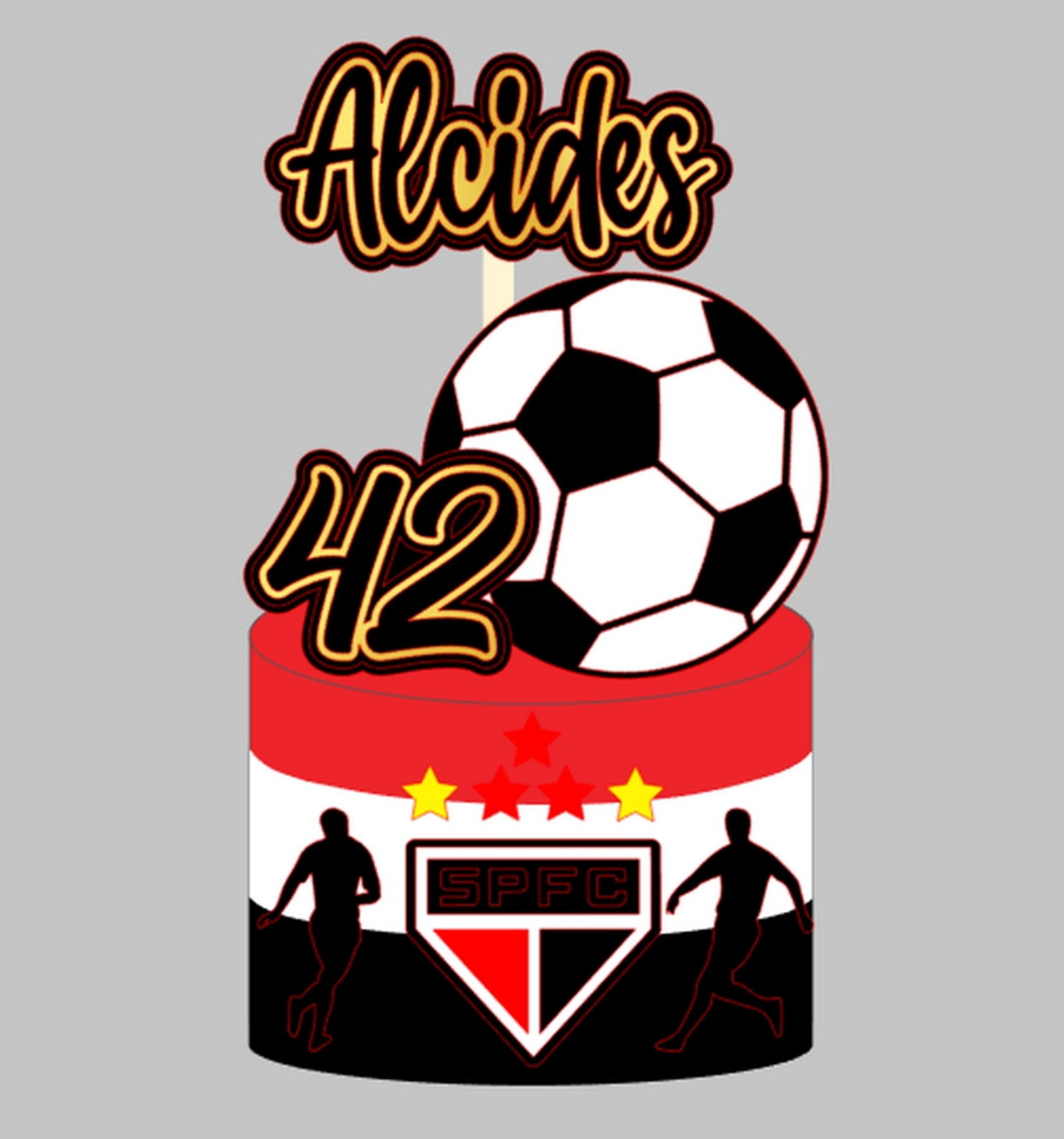 Topo Futebol - Arquivo De Corte Silhouette (cód. T210)