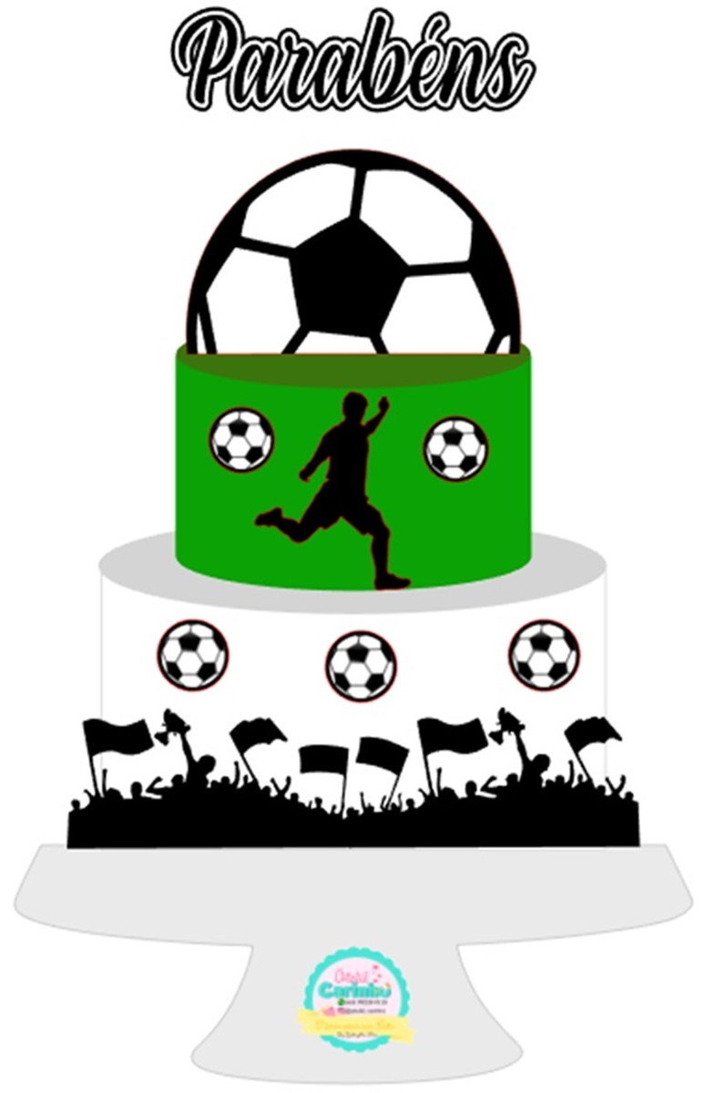 Topo de Bolo - Futebol