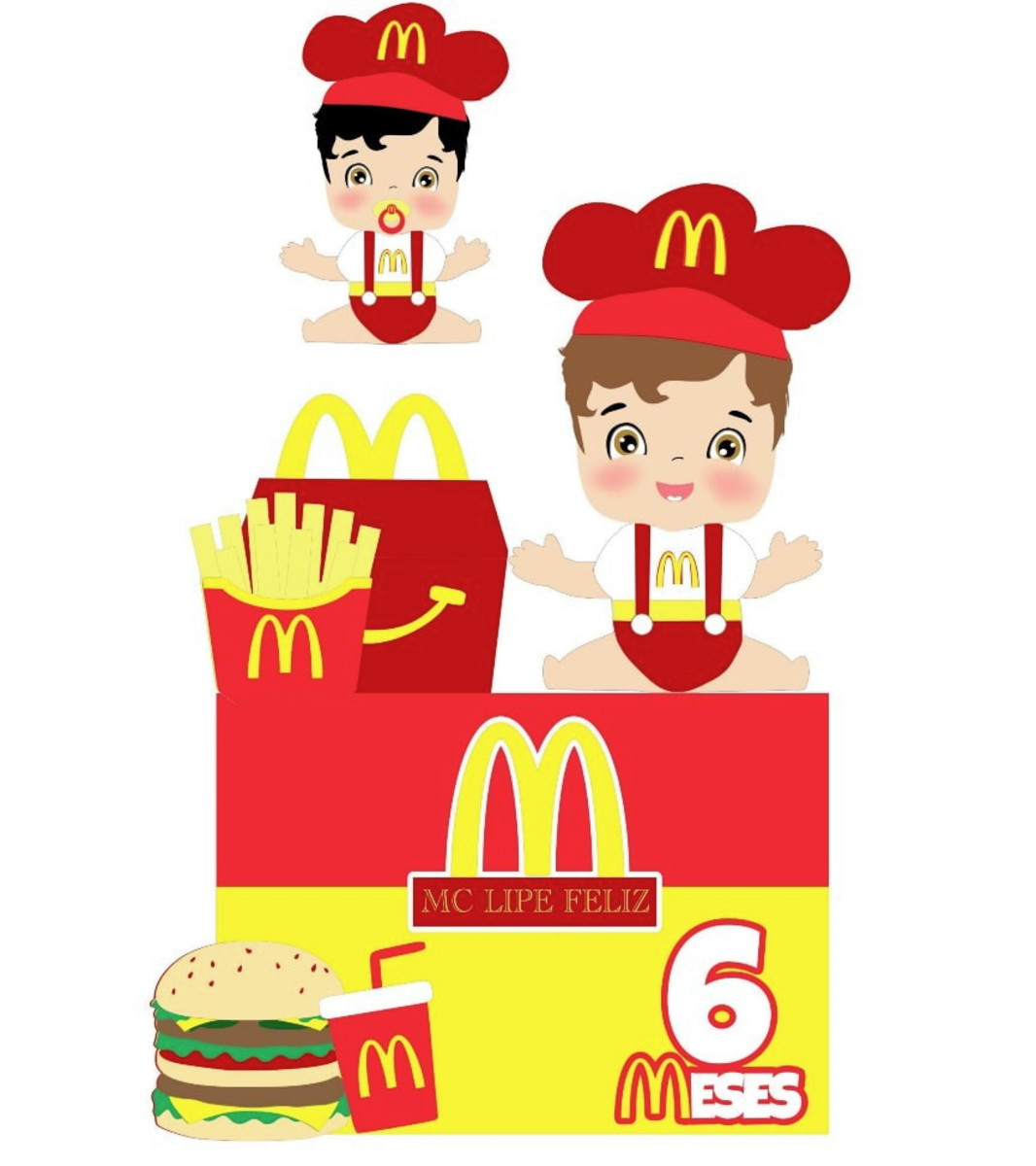 Topo Mc Lanche Menino + Arquivos a Sua Escolha