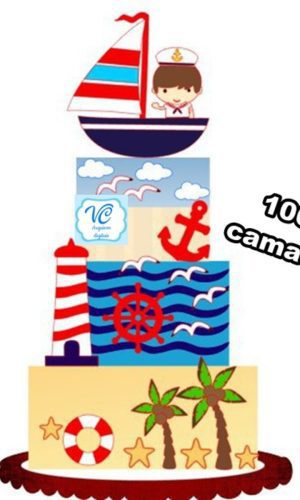 Arquivo de Corte Topo Menino Marinheiro Camadas 1