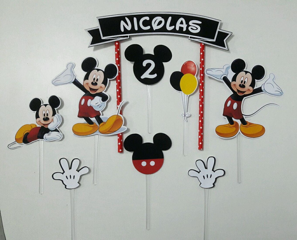 Topo para Bolo Mickey - Imagem 3