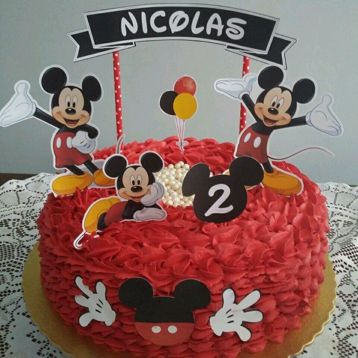 Topo para Bolo Mickey - Imagem 2