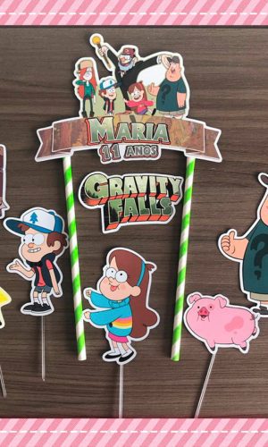 Topo para Bolo Gravity Falls