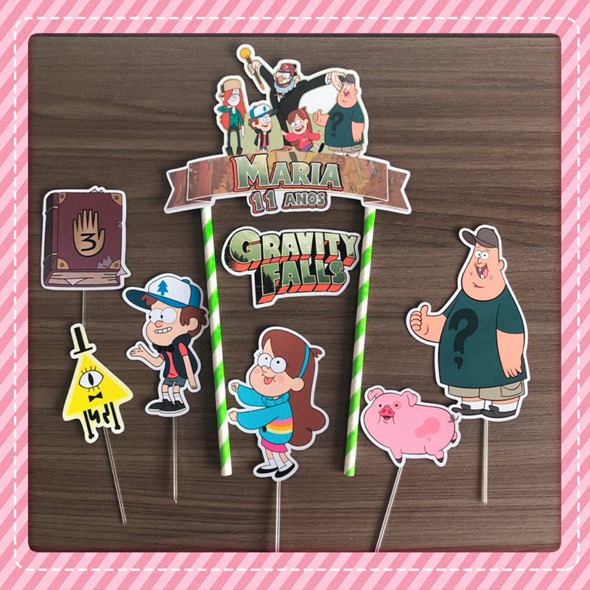 Topo para Bolo Gravity Falls
