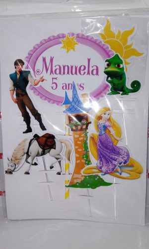 Topo para Bolo Rapunzel ou Escolha o Tema