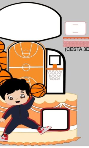 Topo Treino Menino Basquete + 4 Arquivos a Sua Escolha