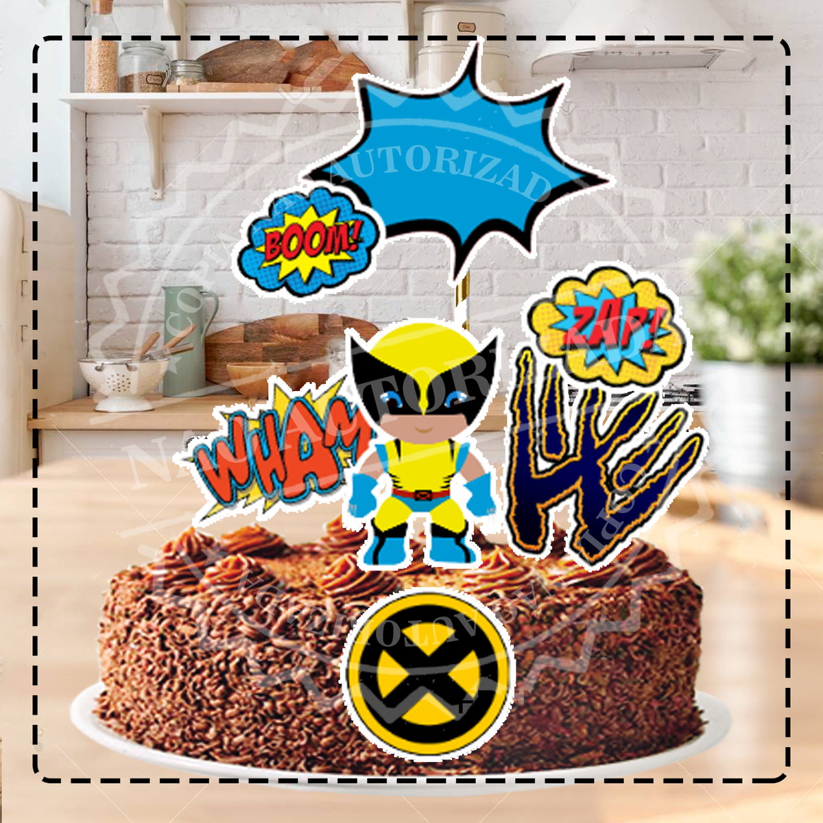 TOPO WOLVERINE CUTE - ARQUIVO DIGITAL