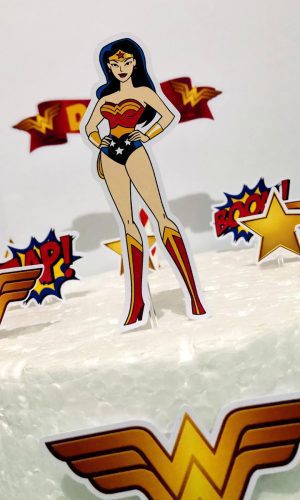 Topper Mulher Maravilha (arquivo de Corte)