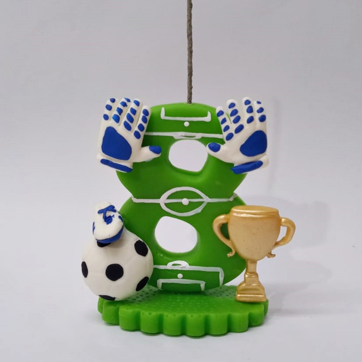 Vela Topo de Bolo Futebol