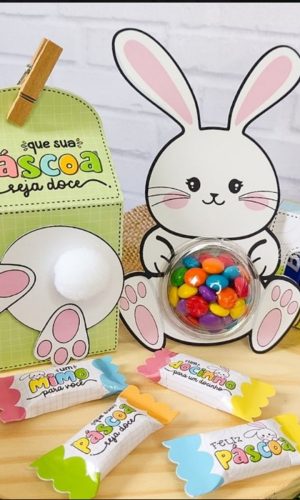 Arquivo de Corte Caixa Coelhinho da Páscoa