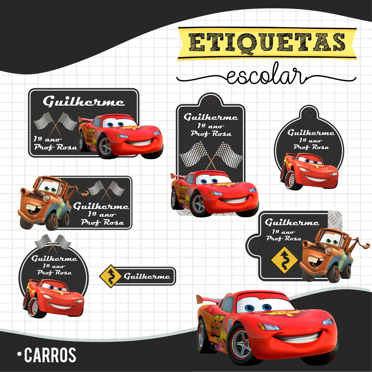 Arquivos Digitais Combo 24 Temas Etiquetas Escolar - Imagem 5