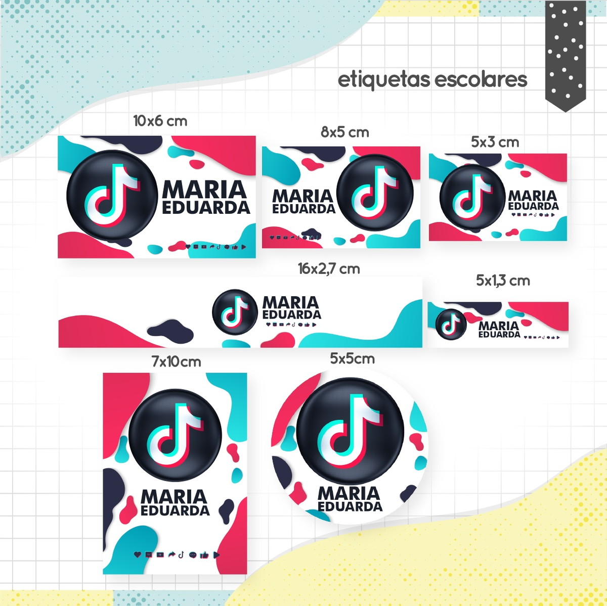 Arquivos Digitais Combo Etiquetas Tiktok - Imagem 4