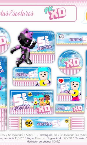 Aquivos digitais etiquetas escolar pk dx