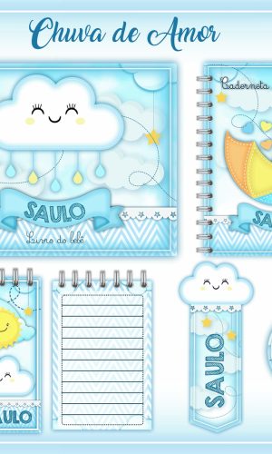 Arquivo Caderneta e Livro do Bebê Chuva de Amor Menino