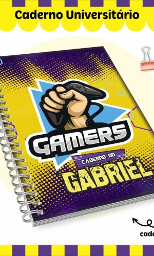 Arquivo Caderno Universitário Escolar Tema Gamer 2023 #15653