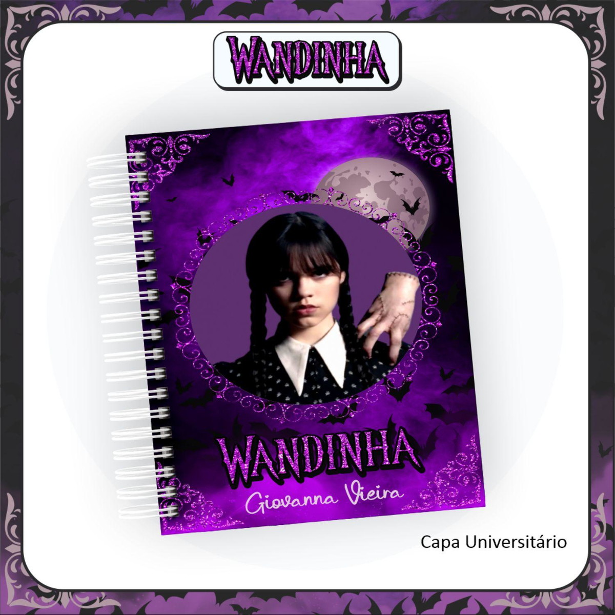 Arquivo Caderno Universitário Série Wandinha 2023 #15659