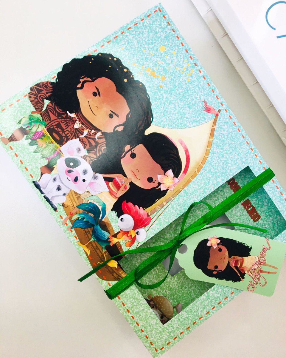 ARQUIVO CAIXA CONFEITEIRO PASCOA MOANA CUTE #13633