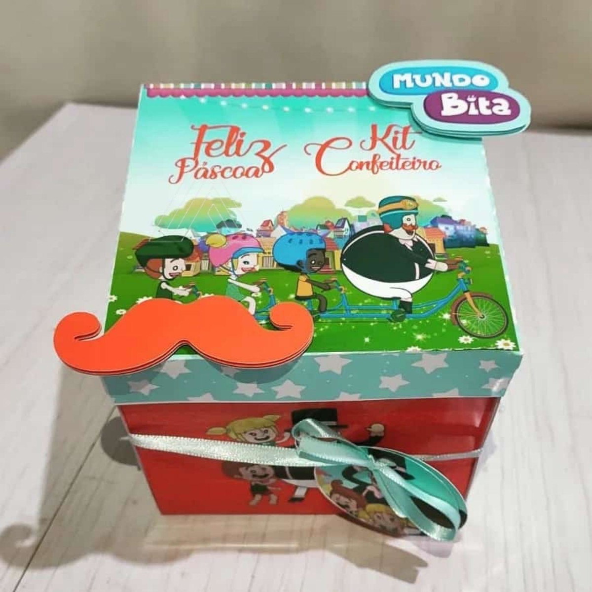 ARQUIVO CAIXA CONFEITEIRO PASCOA MUNDO BITA #13626
