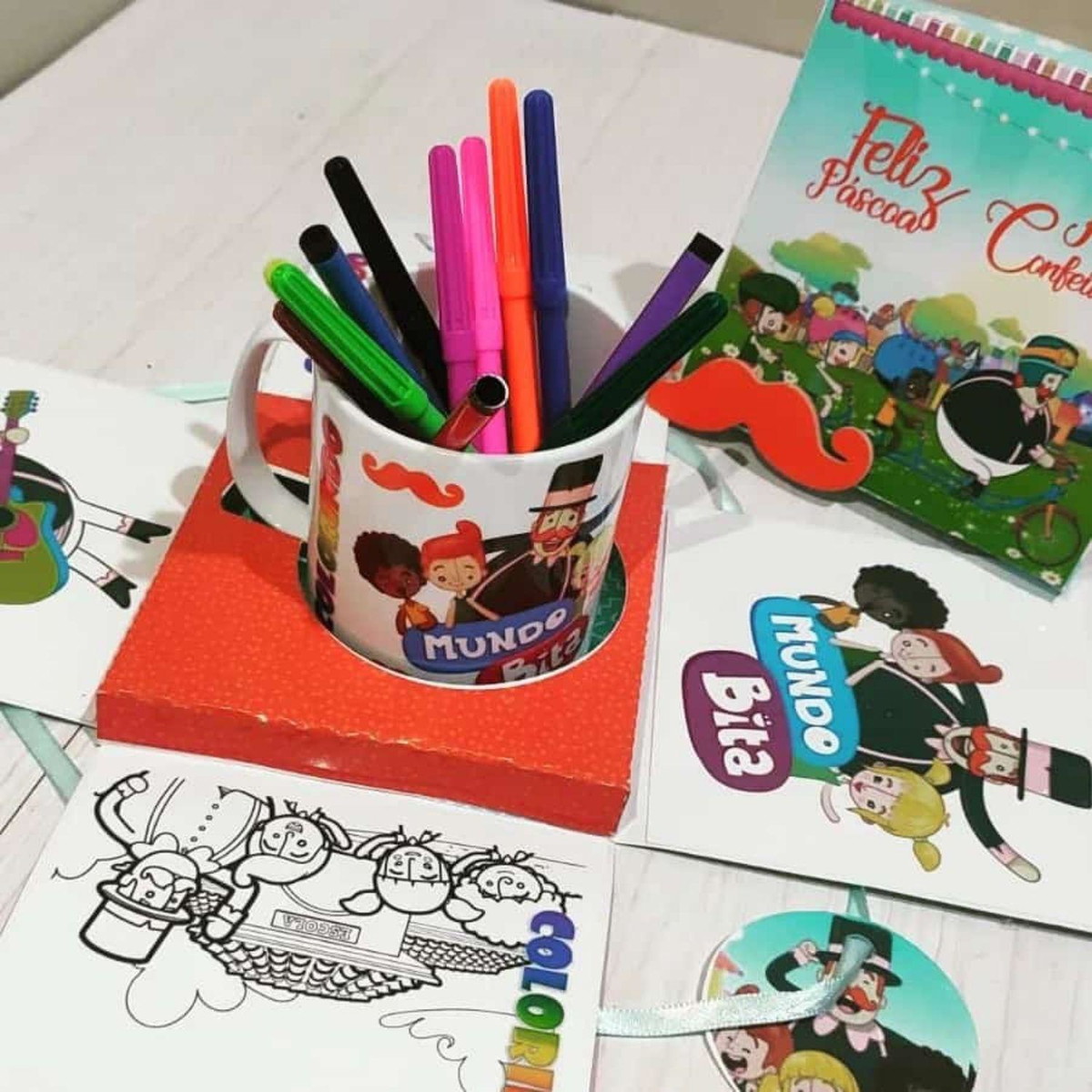 ARQUIVO CAIXA CONFEITEIRO PASCOA MUNDO BITA #13626 - Imagem 2