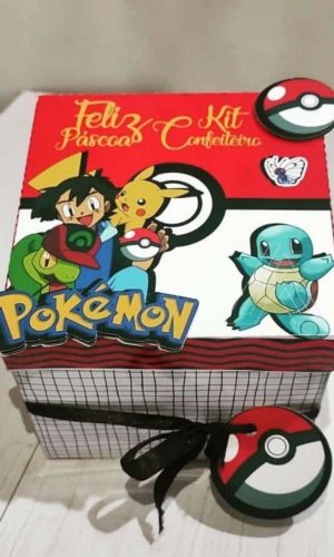 ARQUIVO CAIXA CONFEITEIRO PASCOA POKEMON #13625