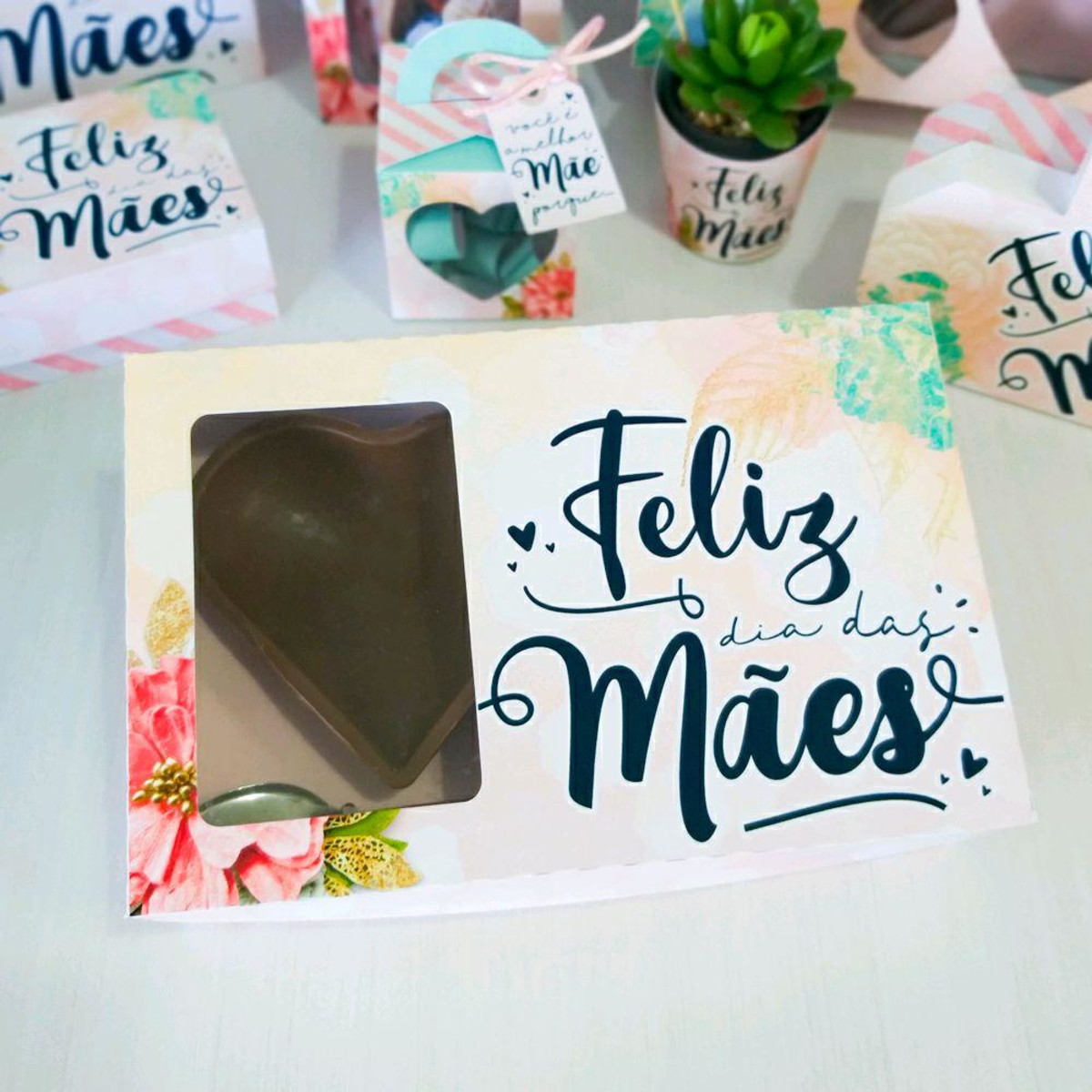 ARQUIVO CAIXA CORAÇÃO DE COLHER E 6 DOCES DIA DAS MÃES #5007 - Imagem 3