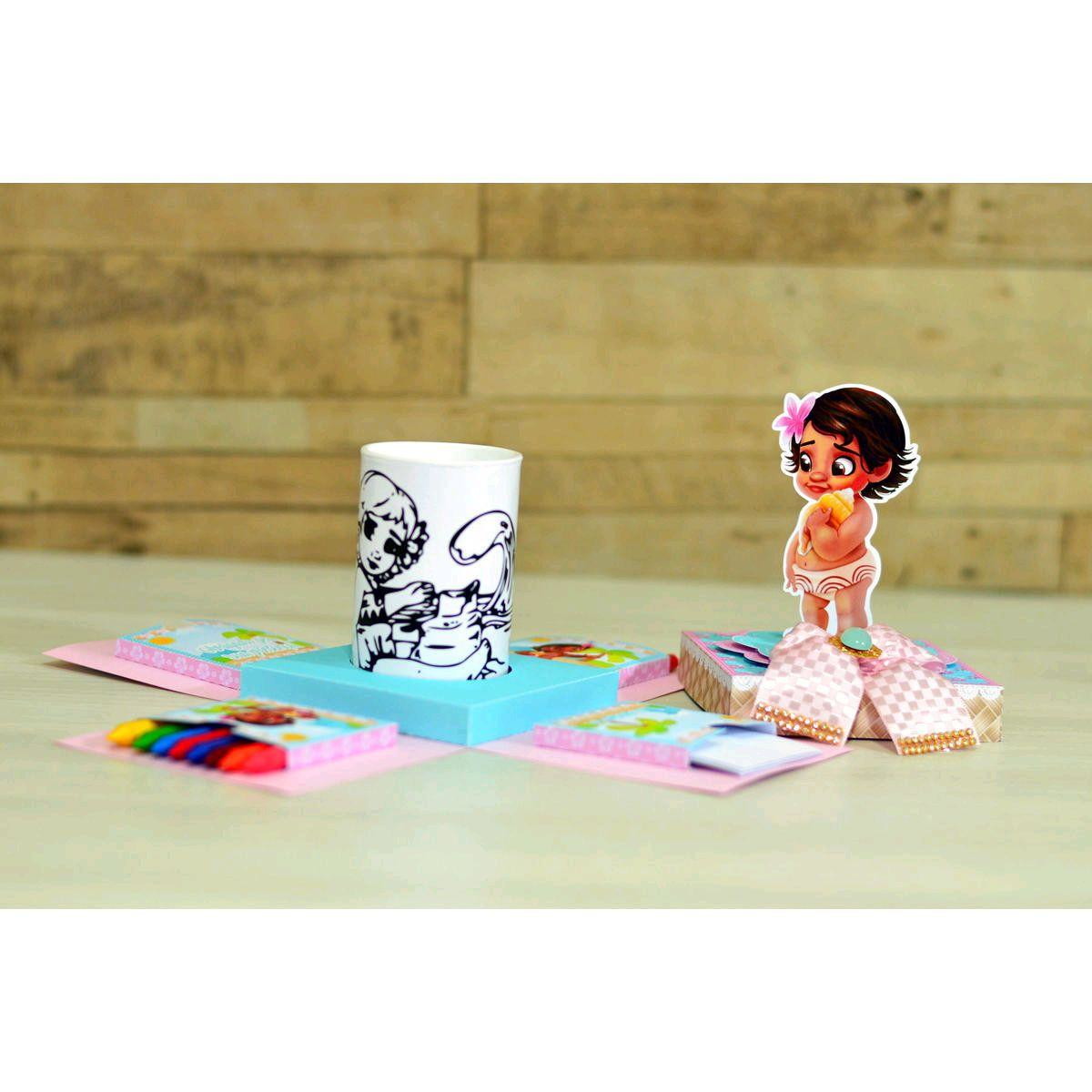 Arquivo Caixa Explosao Cofre Moana Baby #2705 Studio e pdf - Imagem 2