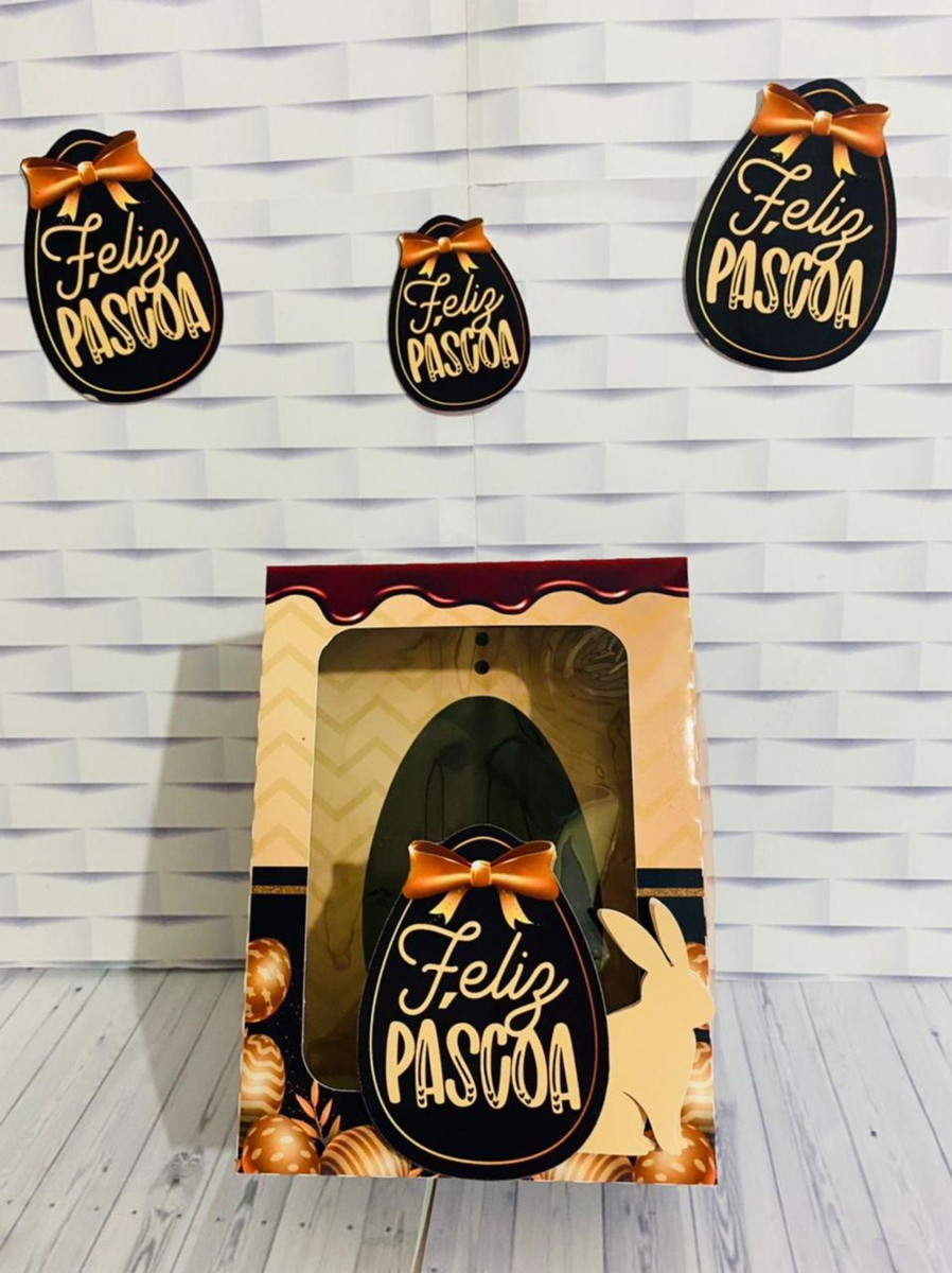 ARQUIVO CAIXA OVO DE COLHER 250g PASCOA EMPRESAS #13719 - Imagem 2