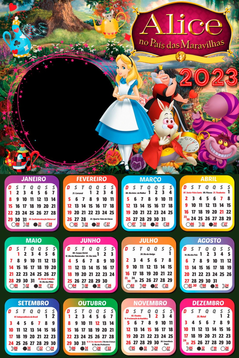 Arquivo Calendário Alice no País das Maravilhas 2023 #15617
