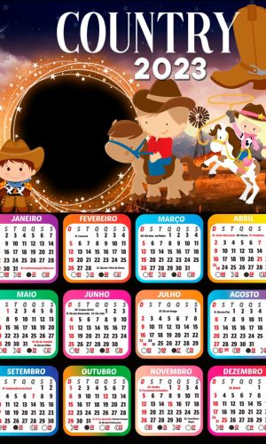 Arquivo Calendário Infantil Tema Country 2023 #15631