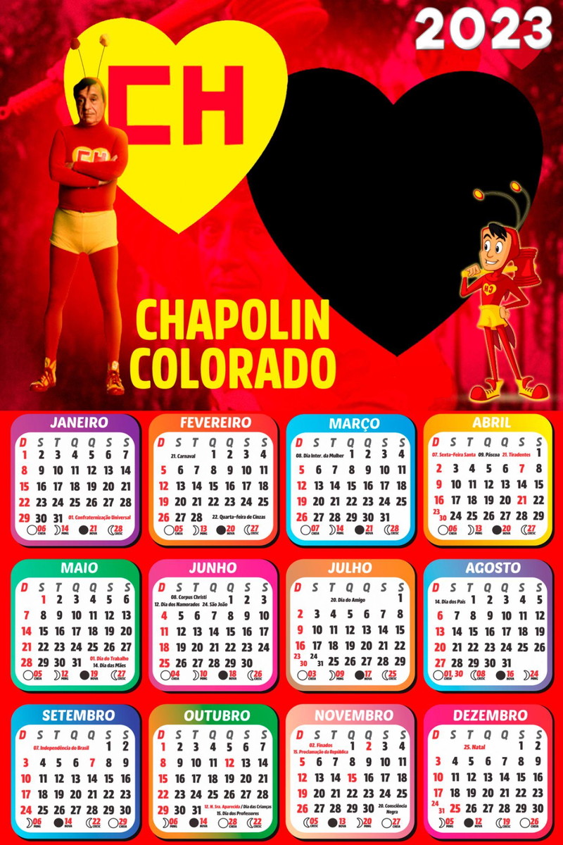 Arquivo Calendário Tema Chapolin Colorado 2023 #15626