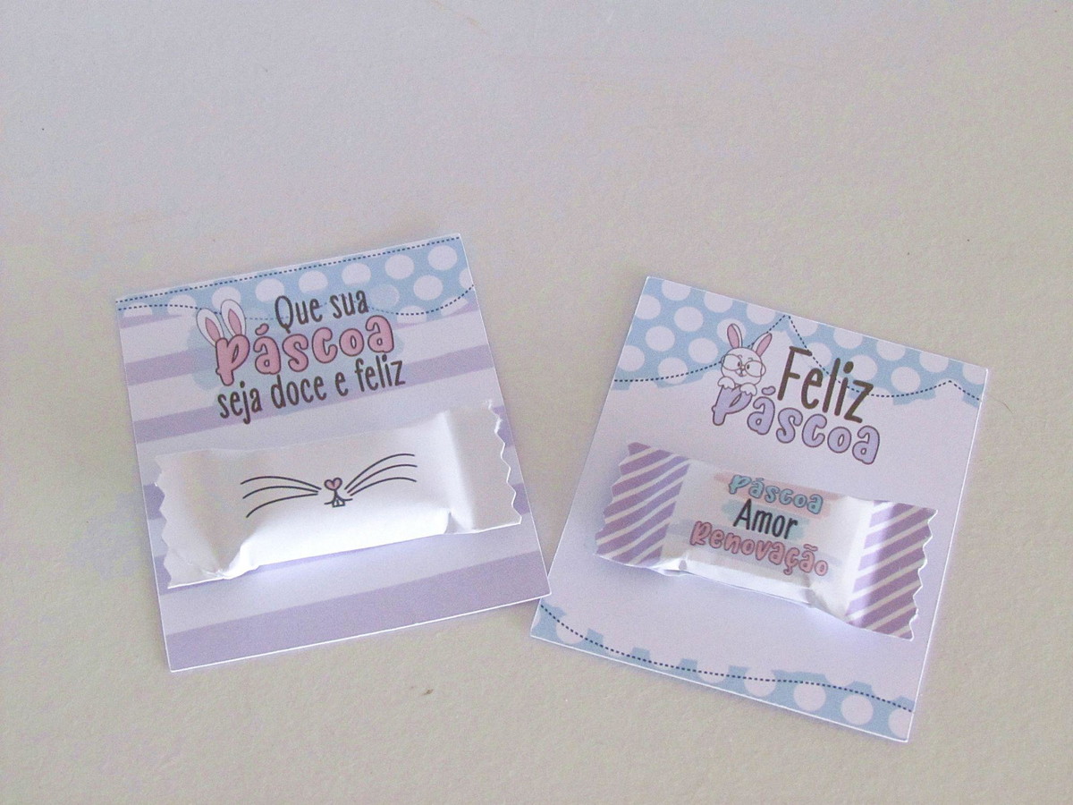 ARQUIVO CARD COM BALINHAS BRINDES CLIENTE PASCOA #13850 - Imagem 2