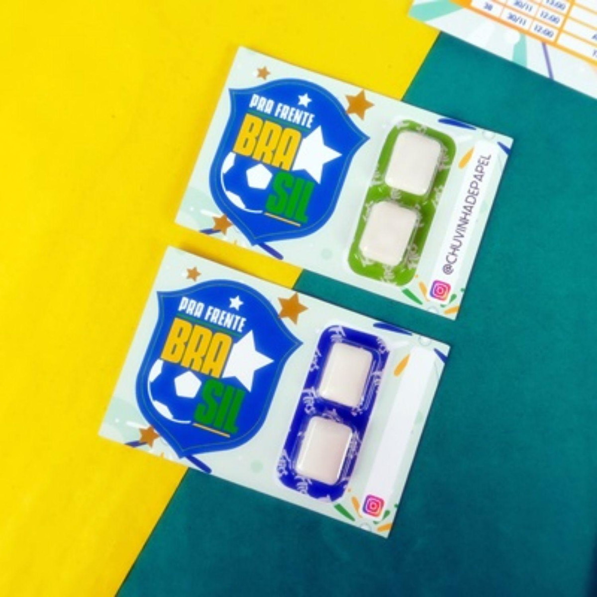 Arquivo Card para Chiclete Copa do Mundo 2022 Brasil #15450 - Imagem 2